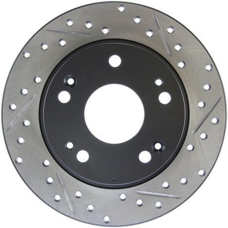 Rotor arrière gauche fendu et percé StopTech 04-08 Acura TSX / 03-07 Honda Accord SportStop