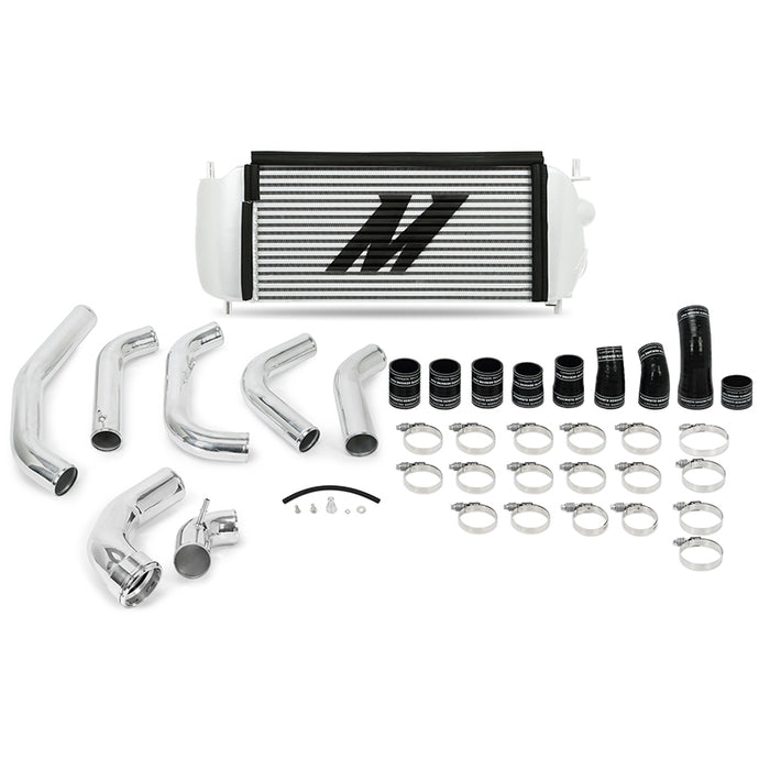 Kit de refroidisseur intermédiaire Mishimoto 15-16 Ford F-150 EcoBoost 3,5 L Silver Performance avec tuyaux polis