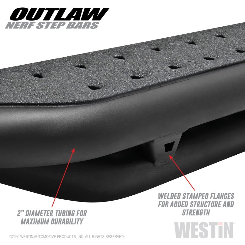 Marchepieds Westin 2020 Jeep Gladiator Outlaw Nerf – Noir texturé