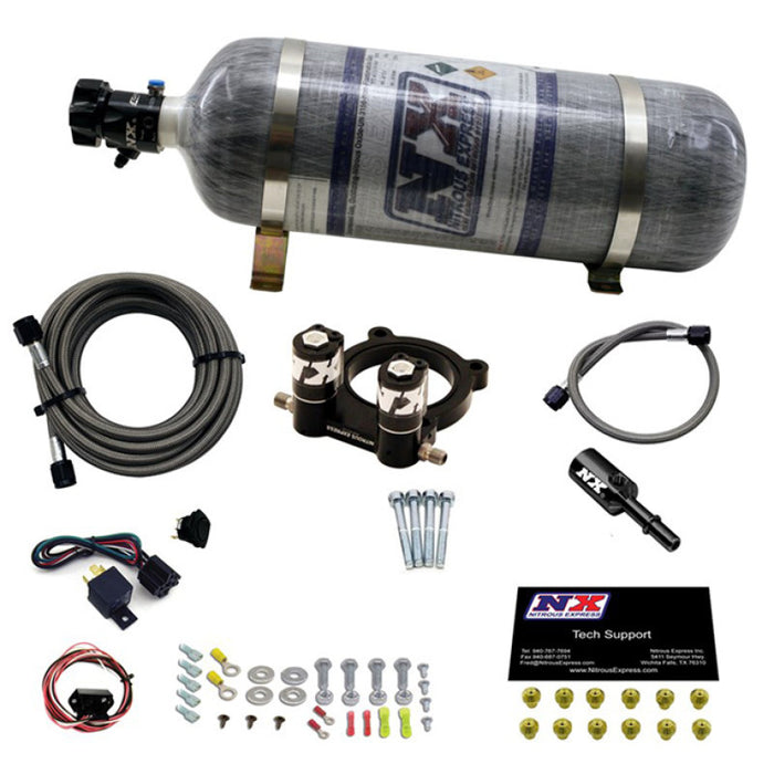 Kit de plaque nitreuse Nitrous Express Ford 2,3 L Ecoboost avec bouteille de 12 lb