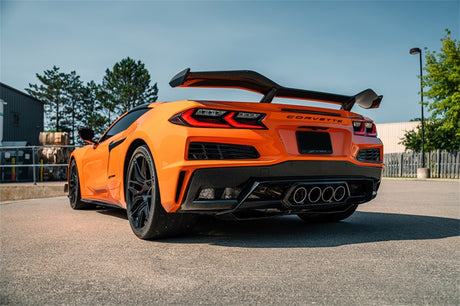 Corsa 2023 Chevrolet Corvette C8 Z06 Silencieux d'échappement Cat-Back à valve de 3 pouces avec suppression du système de chenilles sans embout