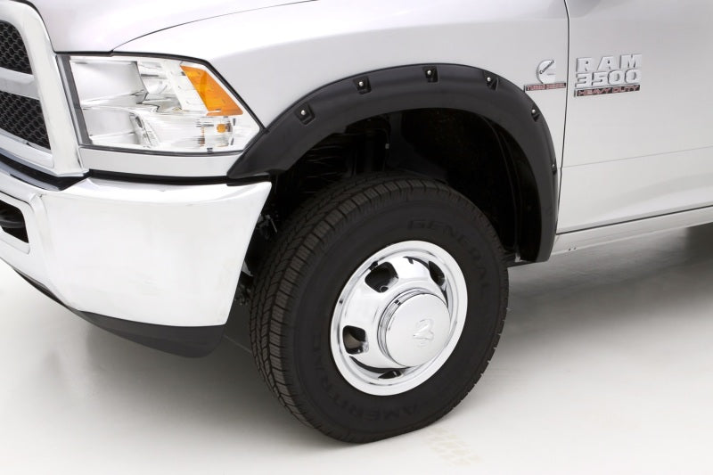 Lund 10-17 Dodge Ram 2500 RX-Rivet Style Smooth Elite Series Fender Flares - Black (2 Pc.)