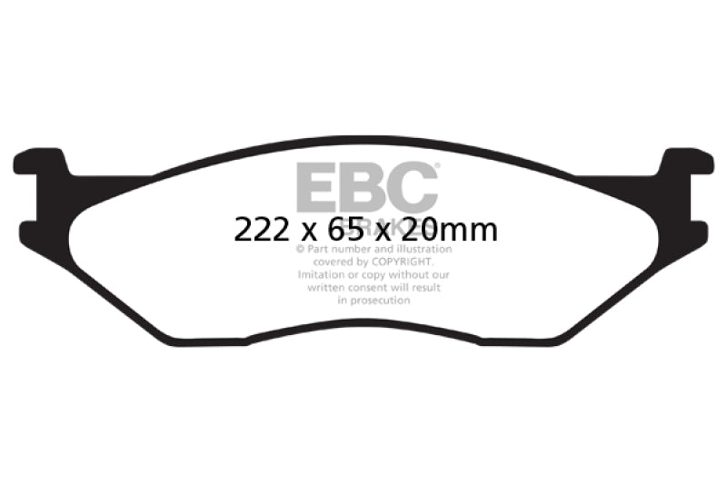 Plaquettes de frein avant EBC 02-05 Ford Econoline E550 Yellowstuff