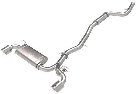aFe POWER Takeda 2021 Toyota Supra 2.0L (t) 2.5in-3in 304 SS CB Échappement avec embouts polis