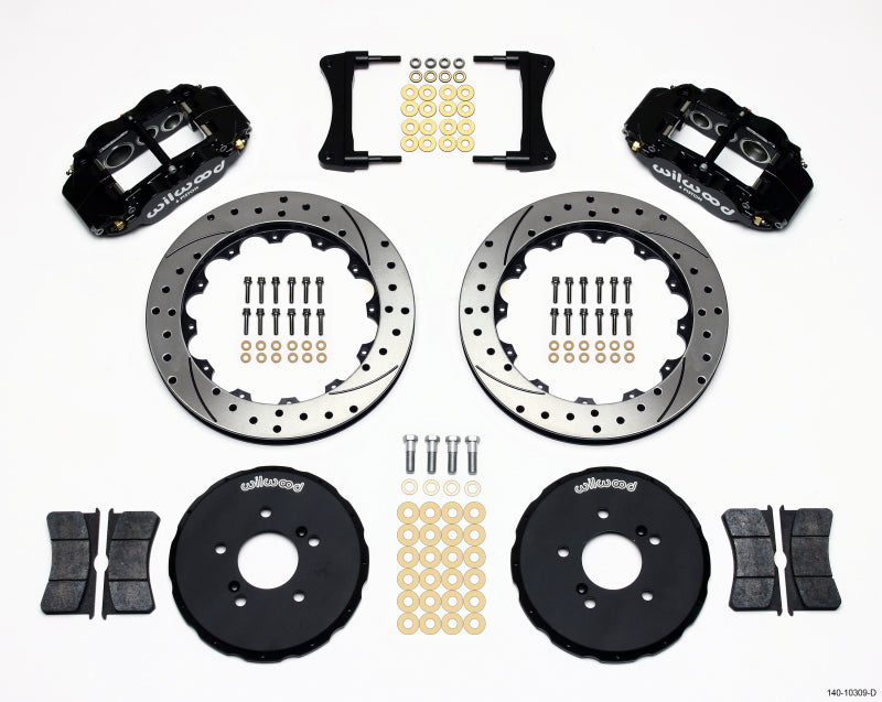 Wilwood Narrow Superlite 6R Front Hat Kit 12.88in Drilled Honda S2000