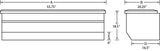 Lund 97-10 Dodge Dakota Std. Cab (8ft. Bed Chest) Challenger Tool Box - Brite