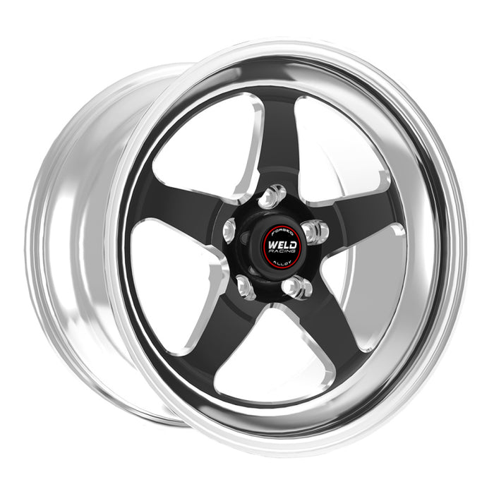 Roue noire Weld S71 17x10 / 5x4,5 BP / 7,9 po BS (plaquette basse) - Sans verrou de talon