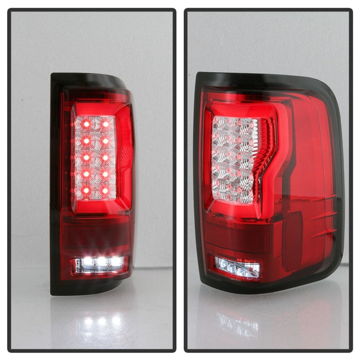 Feu arrière Spyder Ford F150 04-08 Styleside V2 - LED - Rouge transparent ALT-YD-FF15004V2-LBLED-RC