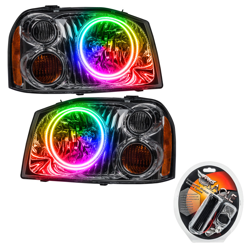 Oracle 01-04 Nissan Frontier SMD HL - Dual Halo - ColorSHIFT