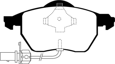 Plaquettes de frein avant EBC 03-04 Audi A4 1.8 Turbo Ultimax2