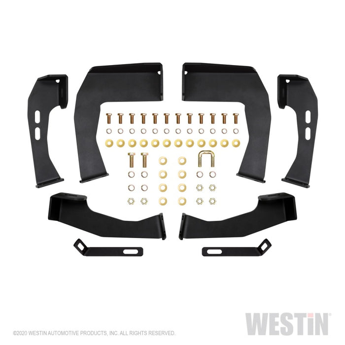 Marchepieds Westin 04-13 Chevy Silverado 1500 Crew Cab 2004-2013 HDX Drop Nerf - Noir texturé