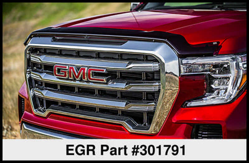 Protecteur de capot EGR 2019 GMC Sierra Superguard (301791) - Fumée foncée