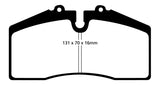 EBC 05+ Ford Saleen Mustang Brembo front calipers Yellowstuff Front Brake Pads