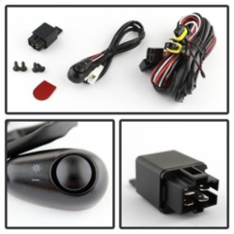 Phares antibrouillard Spyder Hyundai Elantra 2011-2013 de style OE avec interrupteur transparent FL-HYE2011-C