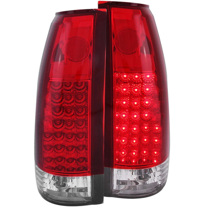 Feux arrière à LED ANZO 1999-2000 Cadillac Escalade Rouge Clair G2