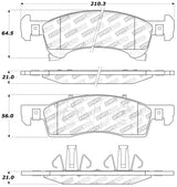 Plaquettes de frein sport StopTech avec cales et matériel - Avant/arrière