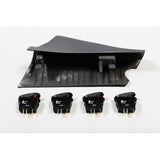 Kit de 4 interrupteurs pour montant A Rugged Ridge noir RHD 07-10 Jeep Wrangler