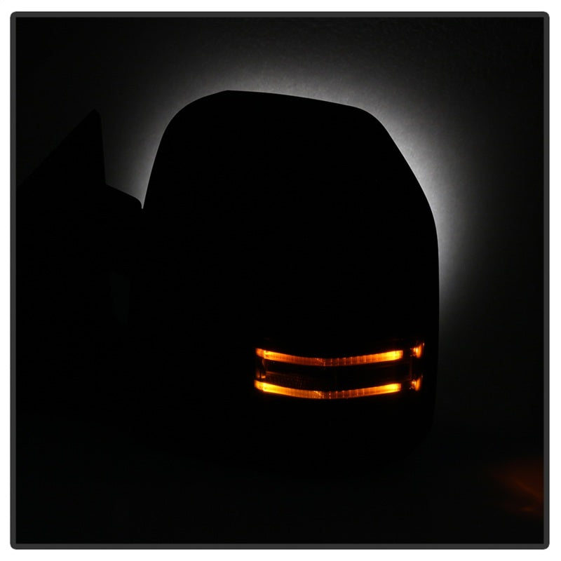 Rétroviseurs chauffants à DEL avec clignotants xTune 99-07 Ford Super Duty - Smk (paire) (MIR-FDSD99S-G4-PW-SM-SET)