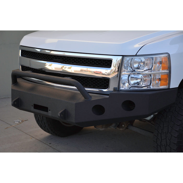 Pare-chocs avant DV8 Offroad 07-13 Chevrolet Silverado 1500 - Revêtement en poudre noir