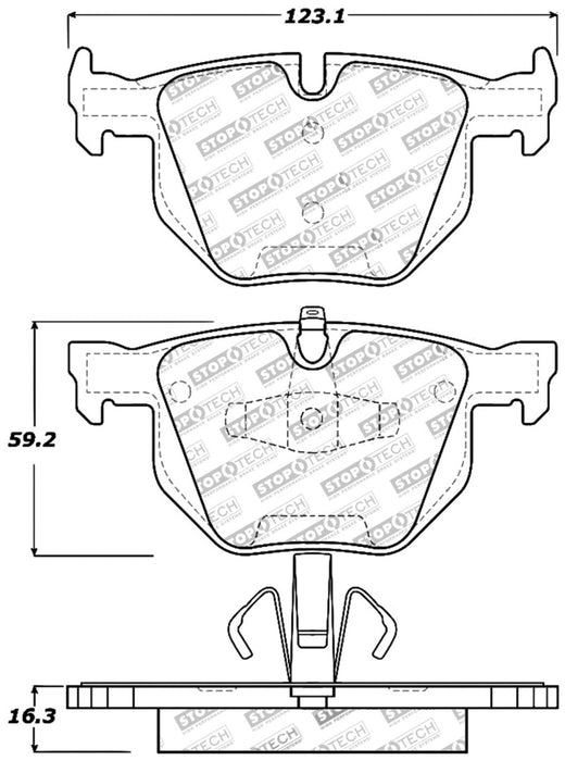 Plaquettes de frein arrière StopTech Performance pour BMW Série 330 (sauf E90) / Série 335 07-09