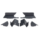 Doublures de garde-boue intérieures Rugged Ridge arrière en aluminium noir pour Jeep Gladiator JT 20-21
