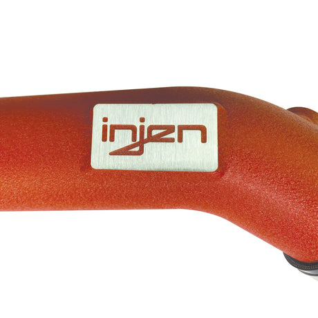 Tuyau de charge interne en aluminium Injen 15-16 pour BMW M3 (F80)/M4 (F82/83) 3,0 L L6 Twin Turbo 2 pièces - Rouge froissé