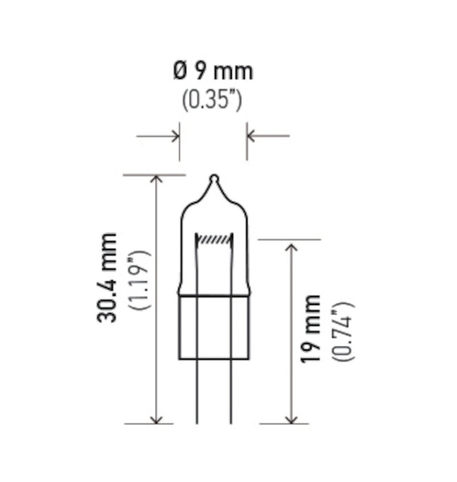 Ampoule Hella 891 12V 8W G4 T325