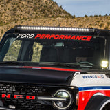 Bannière de pare-brise Ford Racing Ford Performance Bronco - Blanc/Rouge