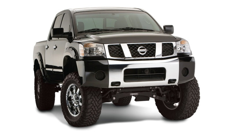 Élargisseurs de capot Bushwacker 04-15 Nissan Titan Pocket Style 2 pièces - Noir