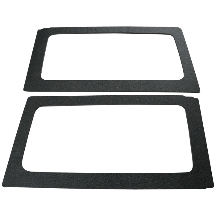 DEI 11-18 Jeep Wrangler JK 2 portes Boom Mat Garniture de lunette arrière - 2 pièces - Noir