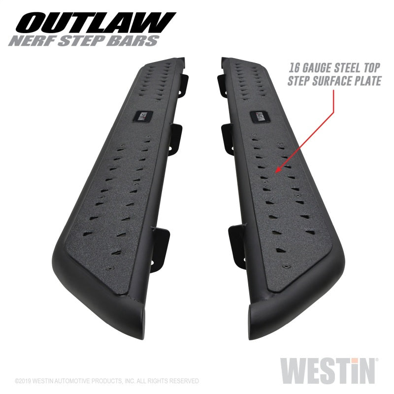 Marchepieds Westin 09-18 Dodge RAM 1500 Crew Cab Outlaw Nerf