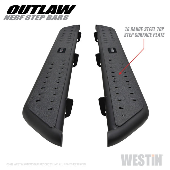 Marchepieds Westin 14-18 Chevrolet/GMC Silv/Seirra 1500 Double Cab Outlaw Nerf