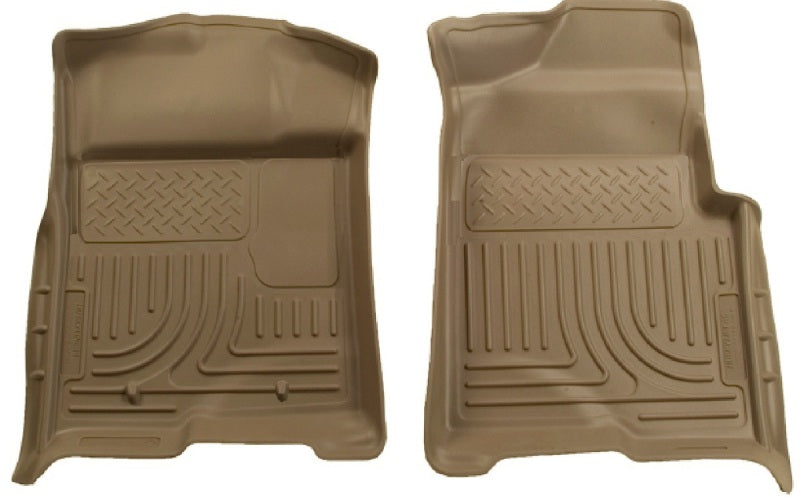 Revêtements de sol Husky Liners 09-12 Ford F-150 Regular/Super/Super Crew Cab WeatherBeater Tan