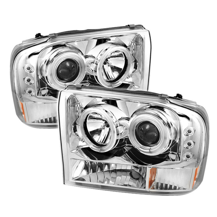 Spyder Ford F250 Super Duty 99-04 Projector Version 2 LED Halo LED Chrm PRO-YD-FF25099-1P-G2-C