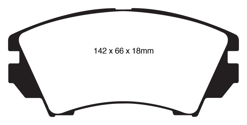 Plaquettes de frein avant EBC 10+ Buick Allure (Canada) 3.0 Yellowstuff