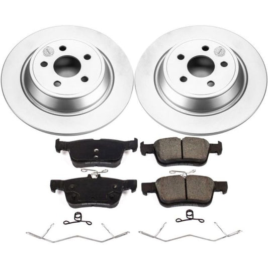 Power Stop 17-18 Lincoln Continental Rear Z17 Evolution Geomet Coated Brake Kit