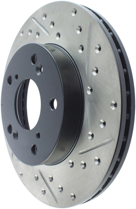 Rotor avant gauche rainuré et percé StopTech 02-06 Acura RSX