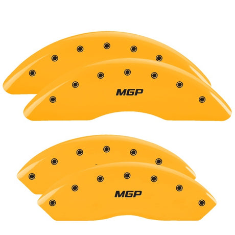 Couvre-étriers MGP 4 gravés avant et arrière finition rouge MGP argent ch