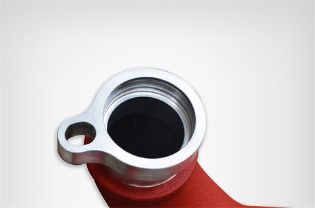 Tuyau de charge interne en aluminium Injen 15-16 pour BMW M3 (F80)/M4 (F82/83) 3,0 L L6 Twin Turbo 2 pièces - Rouge froissé