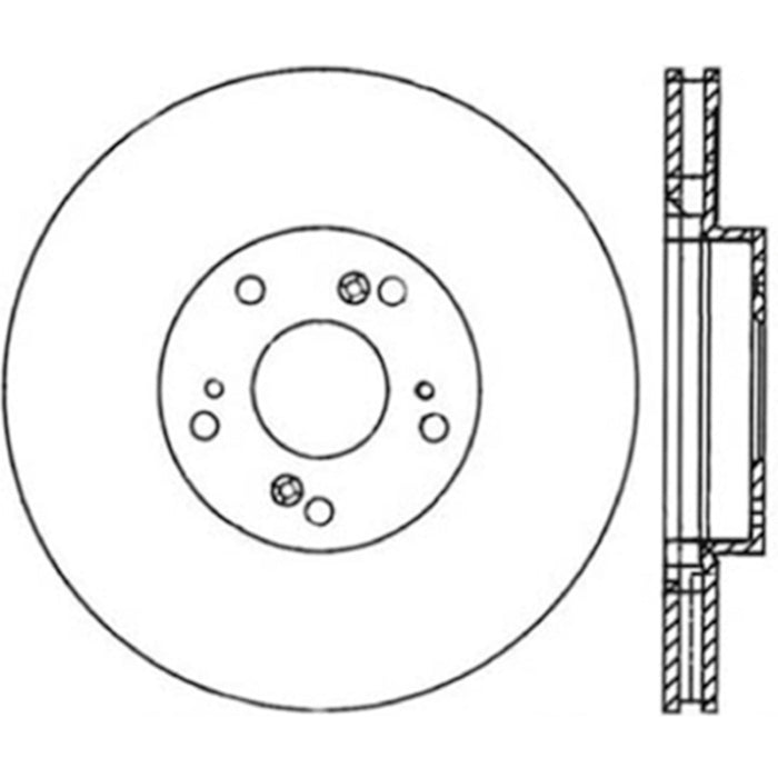 Stoptech 06-08 Honda Civic Si Rotor CRYO-STOP avant