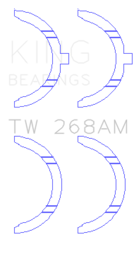 King Engine Bearings Mazda RF/R2/RF-T Thrust Washer Set