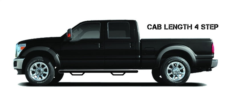 N-Fab Nerf Step 2019 Dodge Ram 1500 Crew Cab 5,7 pi - Noir brillant - Longueur de la cabine - 3 po