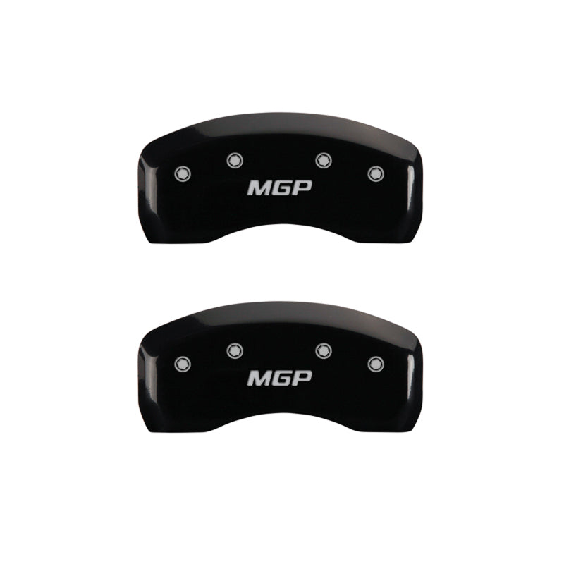 MGP 4 Caliper Covers Engraved Front & Rear MGP Black Finish Silver Char 2009 Mercedes-Benz C300