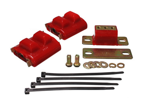 Supports de moteur et de transmission rouges Energy Suspension 73-92 Chevrolet Camaro ; finition zinc