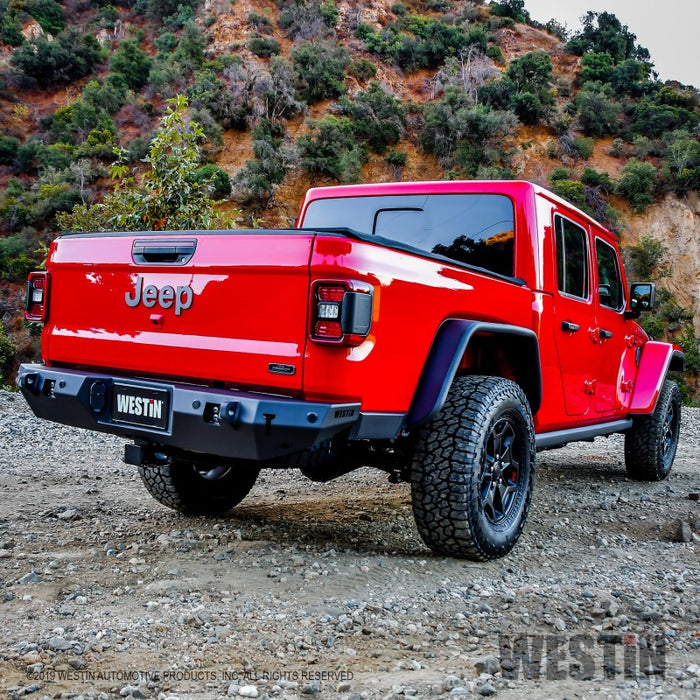 Jeep Gladiator 2020 Westin avec capteurs Pare-chocs arrière WJ2 avec capteur - Noir texturé