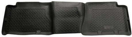 Revêtements de sol noirs de style classique pour Chevrolet Silverado/GMC Sierra HD 04-06 de Husky Liners pour 2e rangée