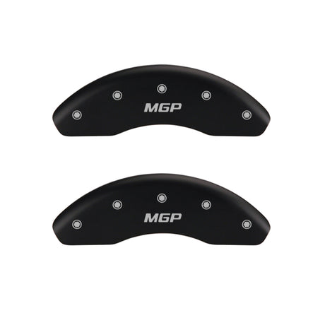 Couvre-étriers MGP 4 gravés F &amp; R 100 Anniversary Red Finish Silver Char 2019 Chevrolet Colorado