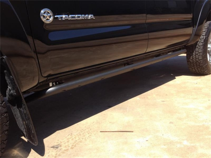 N-Fab RKR Rails 05-15 Toyota Tacoma Double Cab - Tex. Black - 1.75in