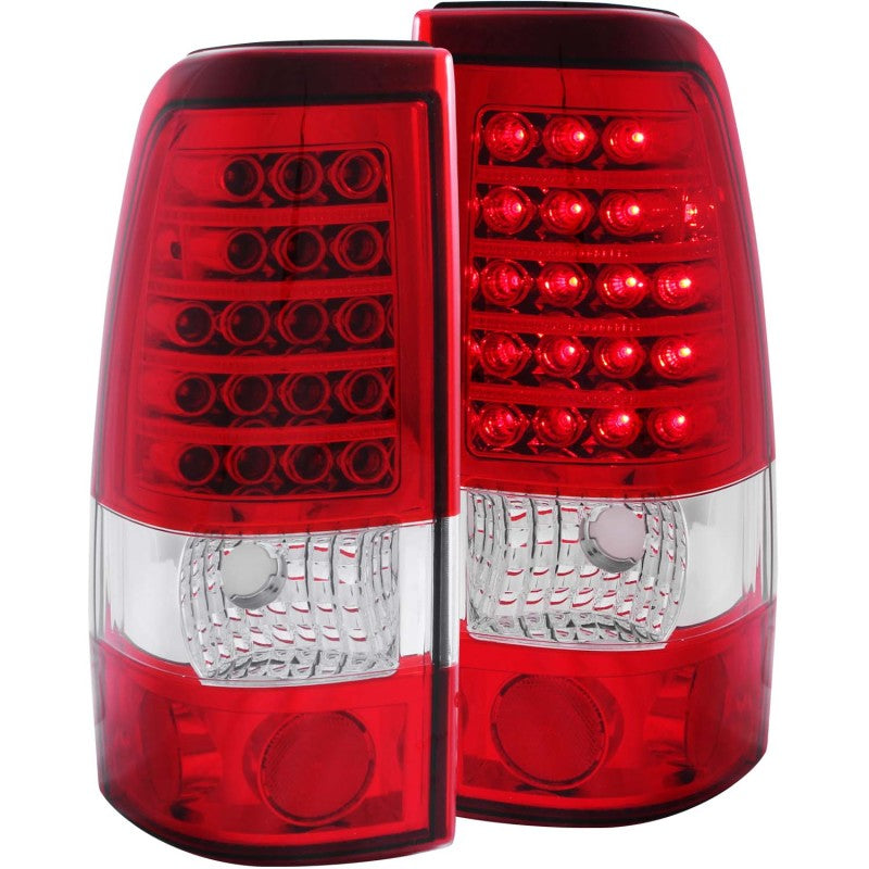 Feux arrière à LED ANZO 1999-2007 Chevrolet Silverado 1500 Rouge/Clair