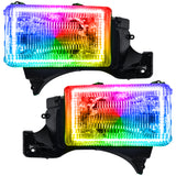 Phares Halo pré-assemblés Oracle 94-02 Dodge Ram - ColorSHIFT VOIR LA GARANTIE